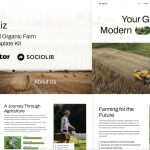 Agribiz - Agriculture & Organic Farm Elementor Template Kit
