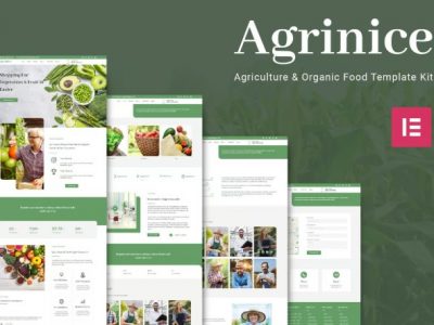 Agrinice - Agriculture & Organic Food Elementor Template Kit