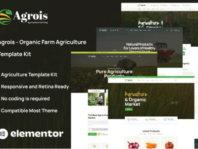 Agrois - Organic Farm Agriculture Template Kit
