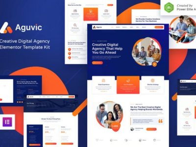 Aguvic - Creative Digital Agency Elementor Template Kit