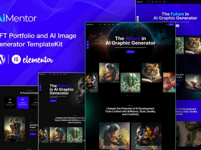 AiMentor - AI Image Generator Website Elementor Template Kit