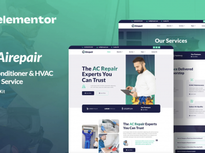 Airepair - Air Conditioner Repair Service Elementor Template Kit