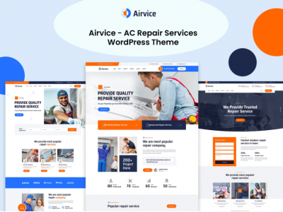 Airvice - AC Repair Services WordPress Theme