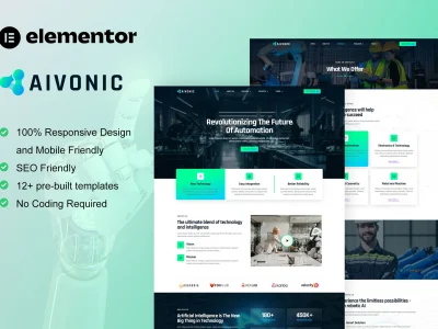 Aivonic - AI & Robotics Elementor Pro Template Kit