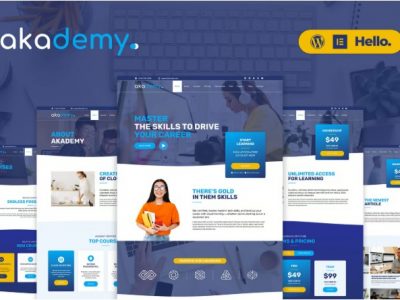 Akademy - Online Courses Elementor Template Kit