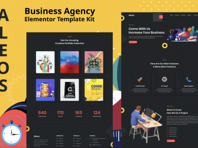 Aleos - Business Agency Elementor Template Kit