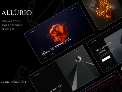 Allurio - Coming Soon and Portfolio Template
