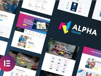 AlphaColor - Design & Printing Elementor Template Kit