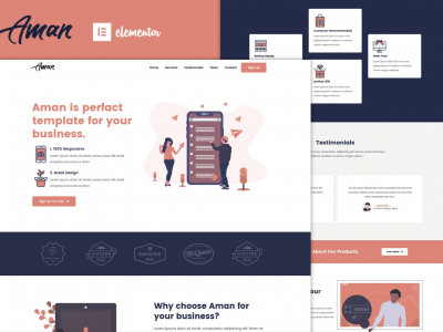 Aman — Multipurpose Elementor Template Kit