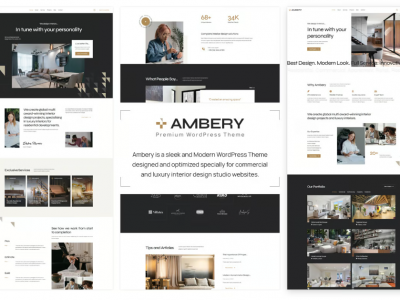 Ambery - Interior Design WordPress Theme