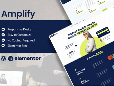 Amplify - Digital Marketing Agency Elementor Template Kit