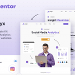 Analyx – Social Media Analytics & SaaS Company Elementor Template Kit