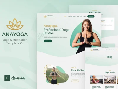 Anayoga - Yoga Teacher & Studio Elementor Template Kit