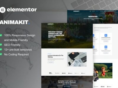 Animakit - Animation Studio Elementor Pro Template Kit