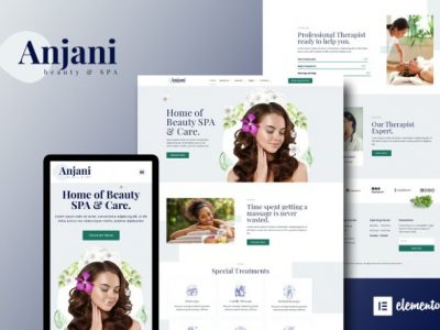 Anjani - Spa & Beauty Elementor Template Kit