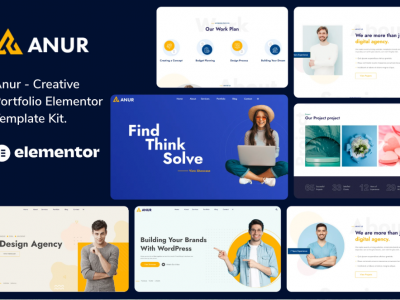 Anur - Portfolio Elementor Template Kit
