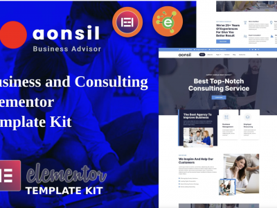 Aonsil - Business & Consulting Elementor Template Kit