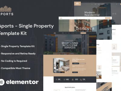 Aports - Single Property Elementor Template Kit