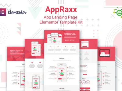 AppRaxx - App Landing Page Elementor Template Kit