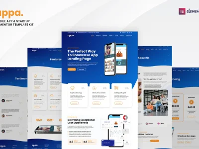 Appa - Mobile App & Startup Elementor Template Kit