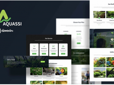 Aquassi - Aquascape Shop Elementor Template Kit