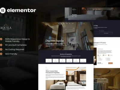 Aquila - Luxury Hotel & Resort Elementor Template
