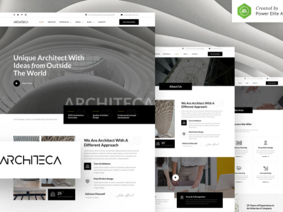 Architeca – Architecture Agency & Interior Design Elementor Template Kit