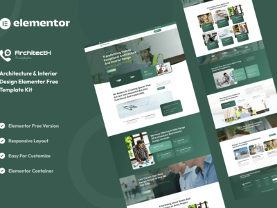 Architectx - Architecture & Interior Design Services Elementor Template Kit