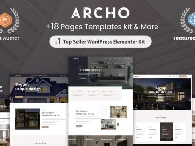 Archo - Architecture & Interior Elementor Template Kit