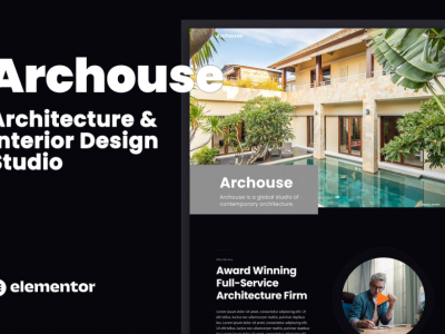 Archouse - Architecture & Interior Design Studio Elementor Template Kit
