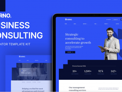 Arno – Business Consulting Elementor Template Kit