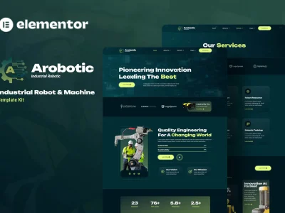 Arobotic - Industrial Robot & Machine Elementor Template Kit
