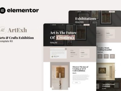 Artexh - Arts & Crafts Exhibition Elementor Template Kit