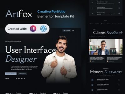Artfox - Creative Portfolio Elementor Pro Template Kit
