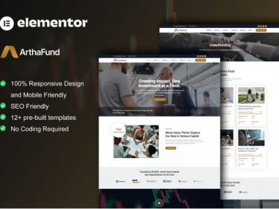 ArthaFund - Finance & Investment Elementor Template Kit