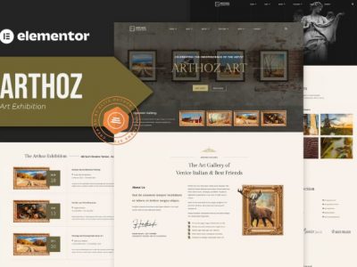 Arthoz - Art Exhibition Elementor Template kit