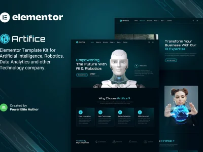Artifice – AI & Robotics Elementor Template Kit