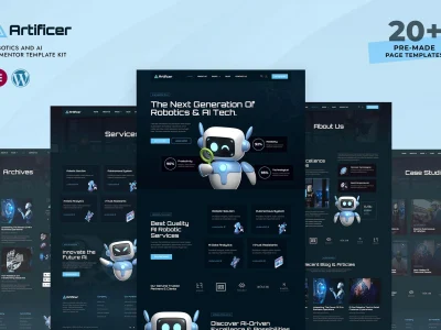 Artificer - Robotics & AI Elementor Pro Template Kit