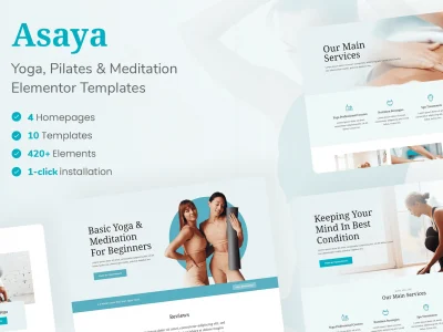 Asaya - Yoga & Meditation Elementor Kit
