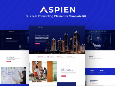 Aspien - Business Connecting Elementor Template Kit