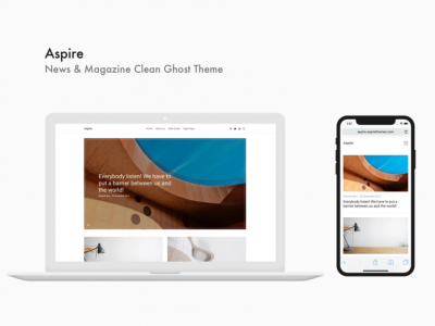 Aspire - News & Magazine Clean Ghost Theme