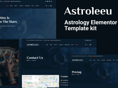Astroleeu - Astrology & Numerology Elementor Template Kit