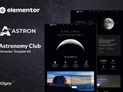 Astron - Astronomy Elementor Template Kit