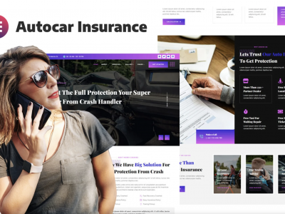Asurance - Car Auto Insurance & Protection Services Elementor Template Kit