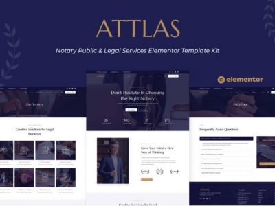 Attlas - Notary Public & Legal Services Elementor Template Kit