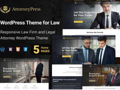 Attorney Press - Lawyer WordPress Theme