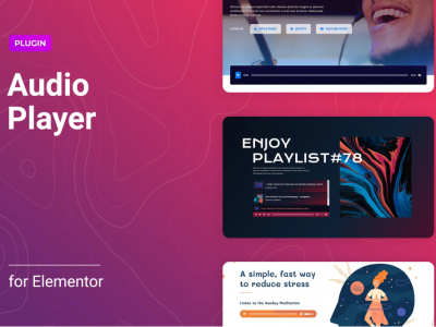 Audio Player with Controls Builder for Elementor