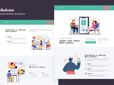 Audios - App Showcase Elementor Template Kit