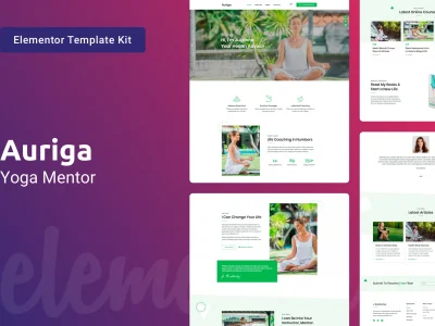Auriga — Health Coach & Yoga Mentor Elementor Template Kit