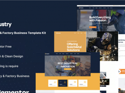 Austry - Industry & Factory Business Elementor Template Kit